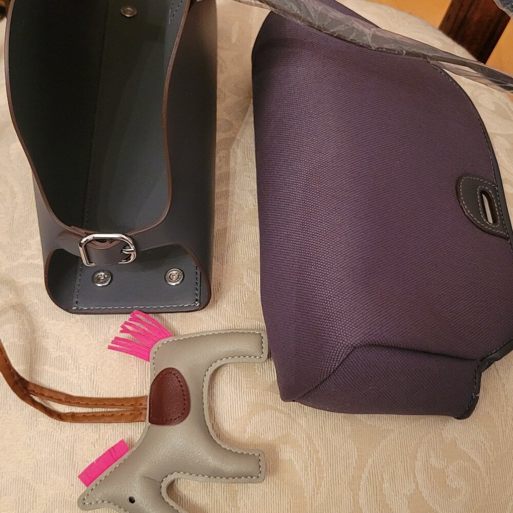 New!  Very cute fashion bag!  Elephant grey - Picture 4 of 10